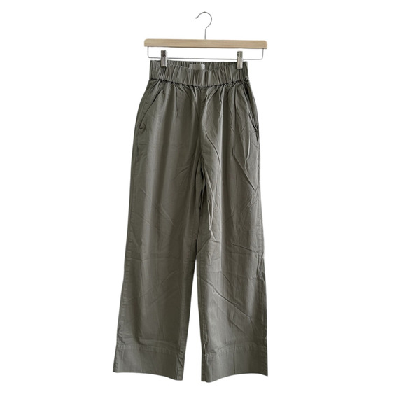 EVERLANE The Easy Pant Straight Leg Chino in Pewter Green L - Picture 3 of 6